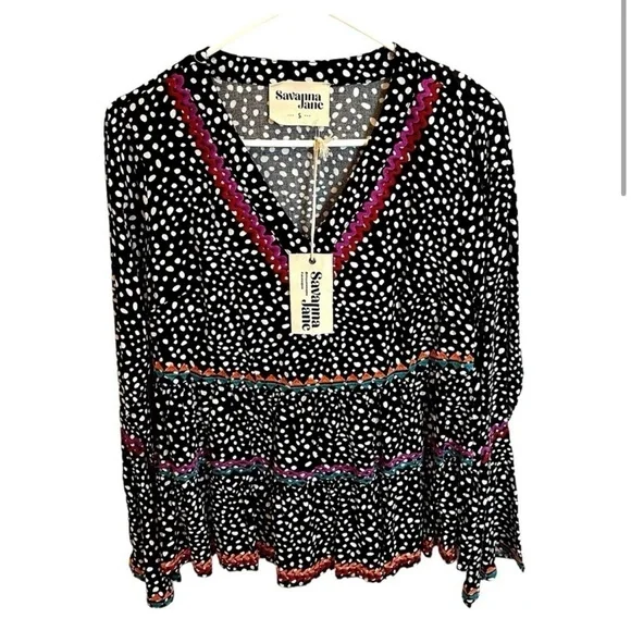 Savanna Jane Polka Dotted Top - Picture 2 of 4